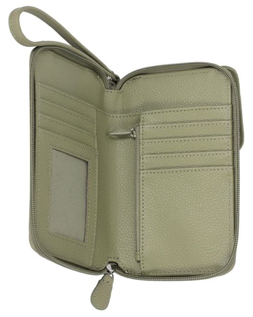 Giani Bernini Softy Leather Tech Crossbody Wallet, Created For Macy's