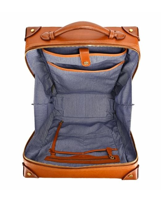 Old Trend Orange Speedwell Medium Leather Trunk Backpack
