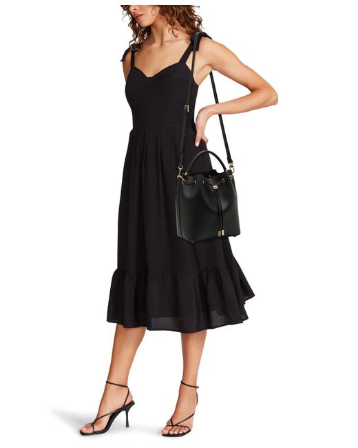 Anne Klein Black Small Bucket Bag