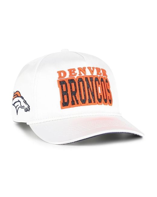 '47 White Denver Broncos Outspoken Hitch Adjustable Hat