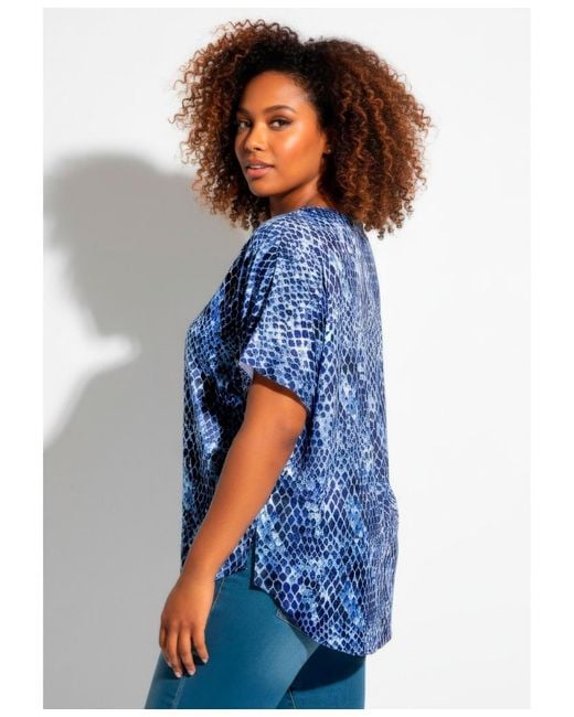 Avenue Blue Plus Size Capelette Tunic