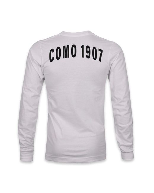 1863fc Blue Como 1907 Arch Long Sleeve T-shirt for men