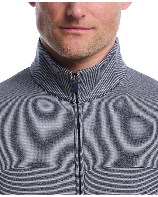 PGA TOUR Gray Horizontal Fleece Full-zip Sweatshirt for men
