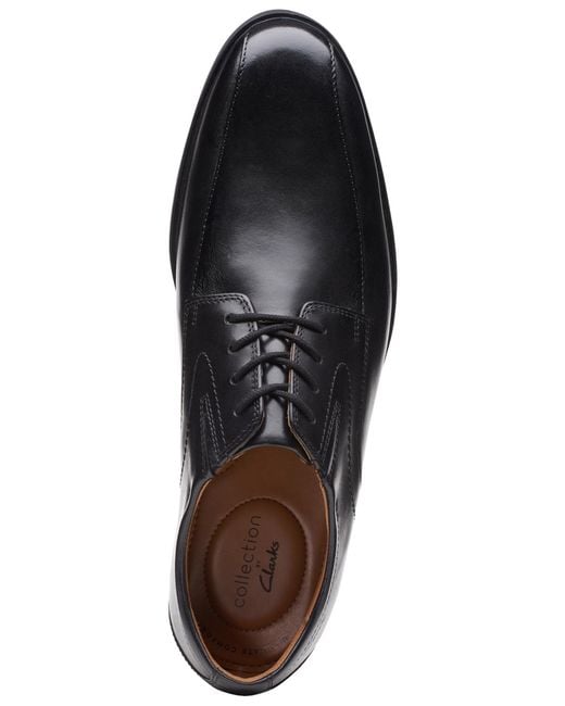 Clarks Black Whiddon Pace Oxfords for men