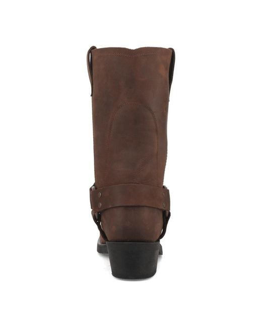 Dingo Brown Dean Leather Harness Boot for men