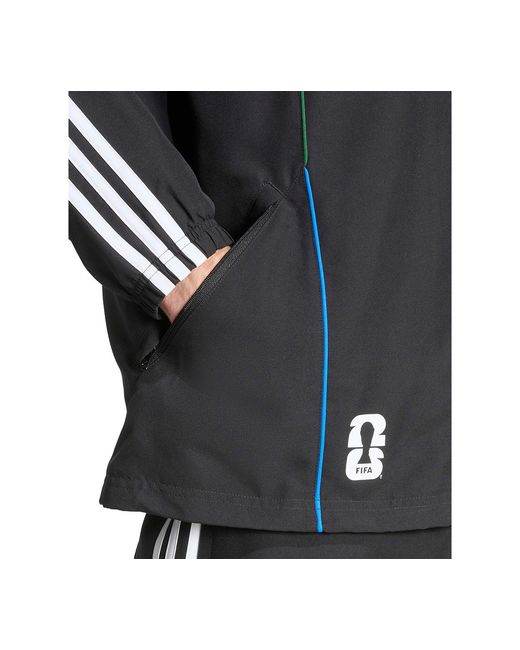 Adidas Black Host Track Top Zip Front Jacket for men