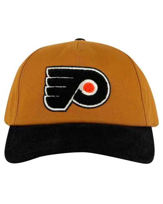 American Needle Tan/black Philadelphia Flyers Burnett Adjustable Hat for men