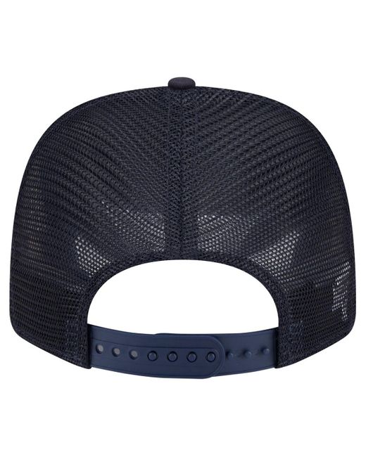 KTZ Blue Georgia Tech Yellow Jackets Primary 9seventy Trucker Stretch-snap Hat for men