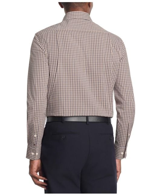 Tommy Hilfiger Gray Regular Fit Stretch Dress Shirt for men