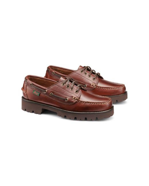 G.H. Bass & Co. Ranger Super Lug Camp Moc Hand Sewn Boat Shoes in Brown ...