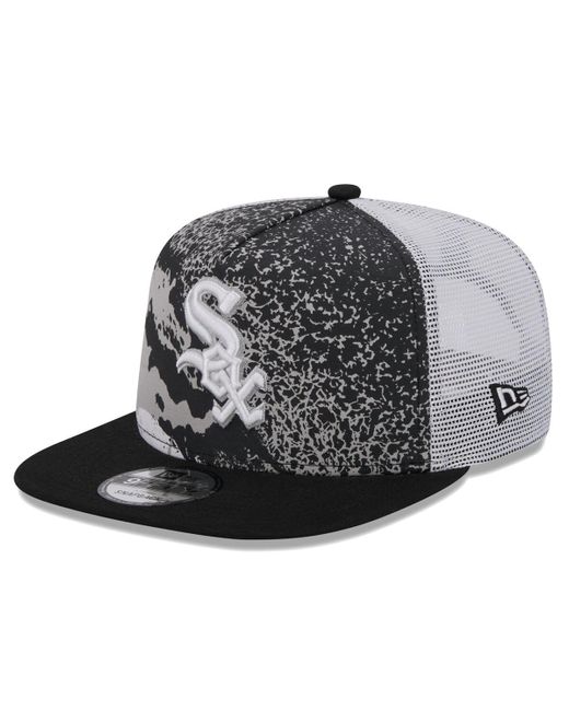 KTZ Black Chicago White Sox Court Sport 9fifty Snapback Hat for men
