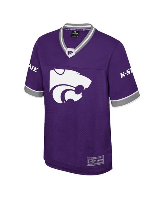 Colosseum Athletics Purple Kansas State Wildcats Nothing But The Hits Football Jersey for men