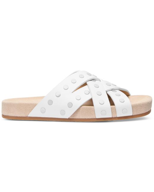 Michael Kors White Michael Irene Studded Sandals