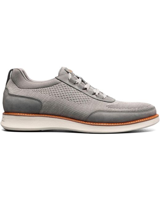 Florsheim Gray Launch Knit Elastic Lace Slip On Sneaker for men