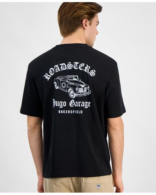 Boss Black Hugo By Natopu Regular-fit Graphic T-shirt for men