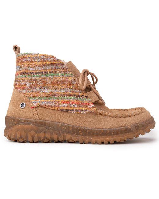 Minnetonka Brown Tealey Lace-up Suede Ankle Boots