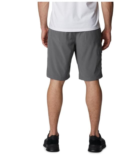 Columbia Gray Eaglecrest Performance Cargo Shorts for men