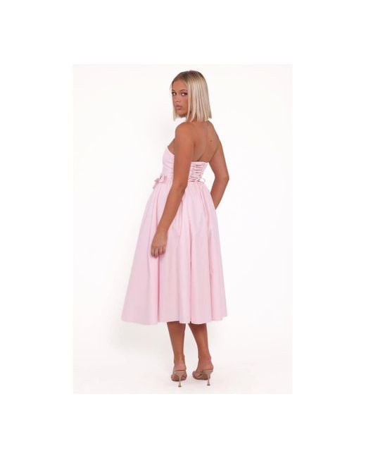 Petal & Pup Pink Seren Midi Dress