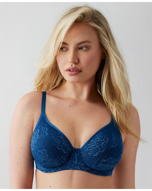 Wacoal Women's Blue Full Bloom Underwire Bra 855409