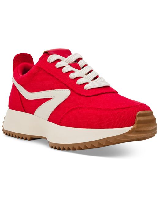 Dolce Vita Red Bynx Lace-up jogger Sneakers
