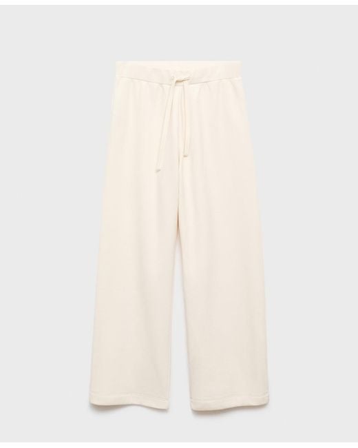 Mango Natural Fluid Long Cotton Pants