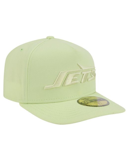 KTZ Green New York Jets Color Pack A-frame 59fifty Fitted Hat for men