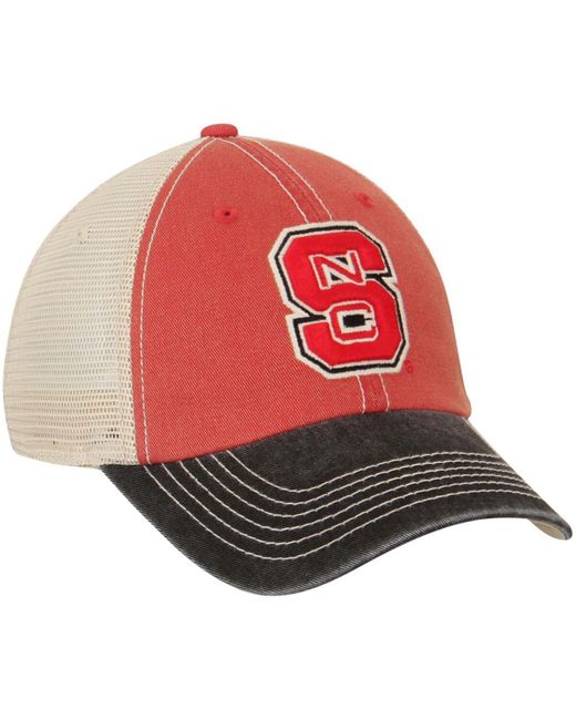 Top Of The World Red Cream And Black Nc State Wolfpack Offroad Trucker Hat for men