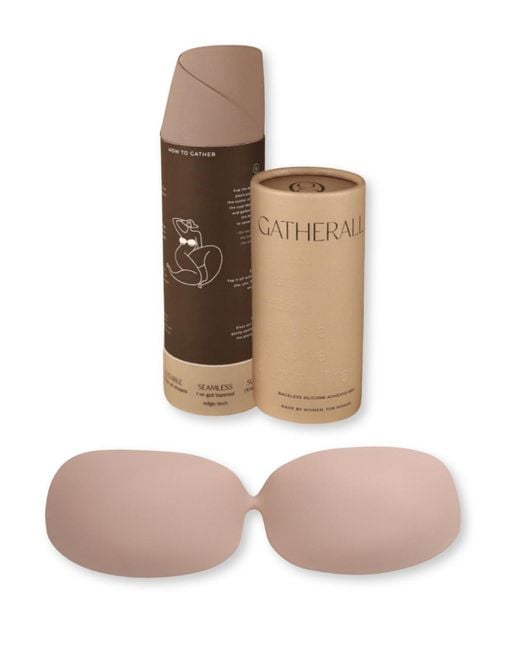 GATHERALL Brown Backless Reusable Adhesive Bra