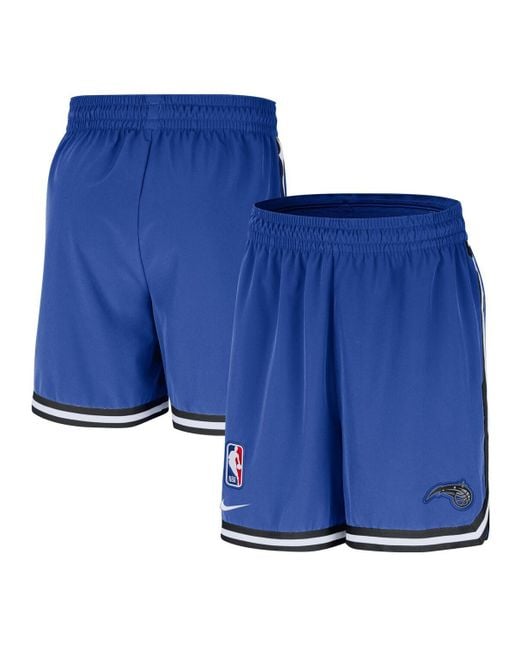 Nike Blue Orlando Magic Authentic Pre-game Woven Performance Shorts for men