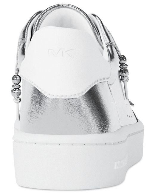 Michael Kors Gray Michael Scotty Lace Up Sneakers