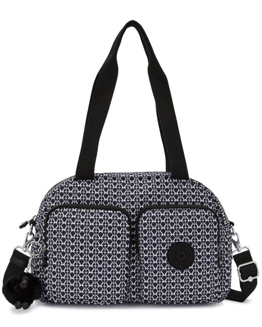 Kipling Black Cool Defea Nylon Medium Convertible Shoulder Bag