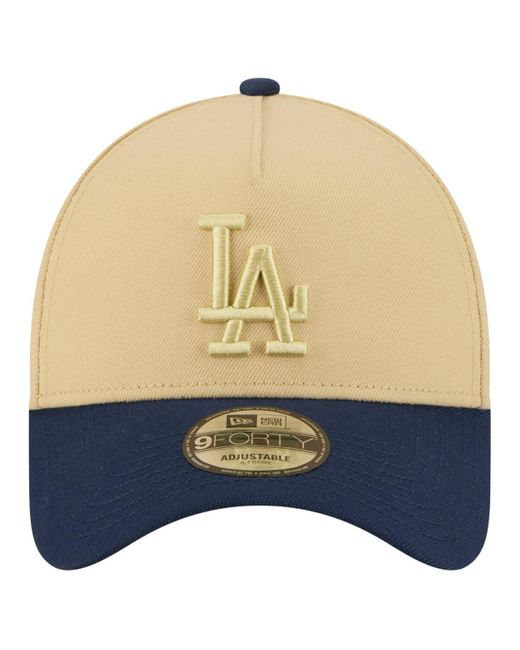 KTZ Blue Gold/navy Los Angeles Dodgers X La 84 9forty Adjustable Hat for men