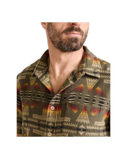 Pendleton Brown Short-sleeve Shirt for men
