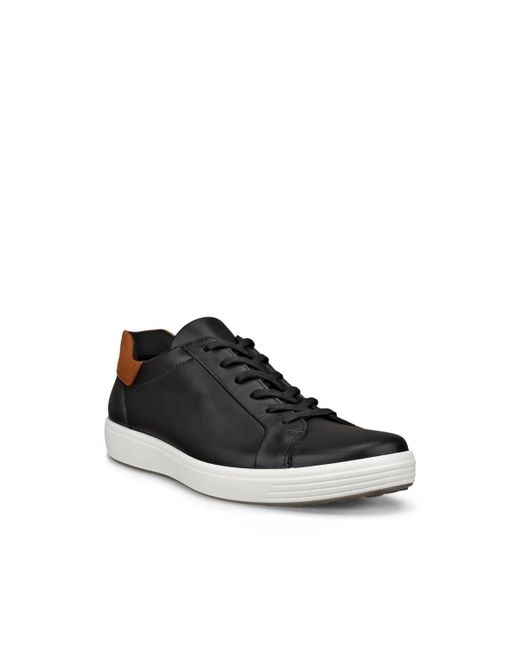 Ecco White Soft 7 Easy Slip Tie Sneakers for men