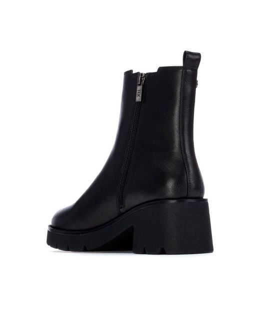 Xti Black Chelsea Booties