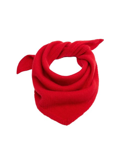 Mango Red Selection Cashmere Wool-blend Triangular Scarf