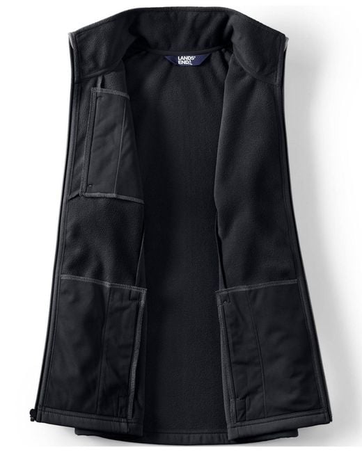 Lands' End Black Soft Shell Jacket