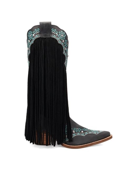 Dingo Black Tequila Sunrise Suede Boot