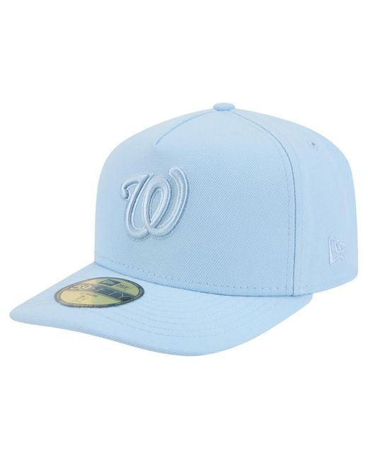 KTZ Blue Washington Nationals Color Pack A-frame 59fifty Fitted Hat for men