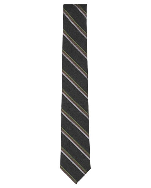 BarIII Gray Sullivan Stripe Pattern Tie for men