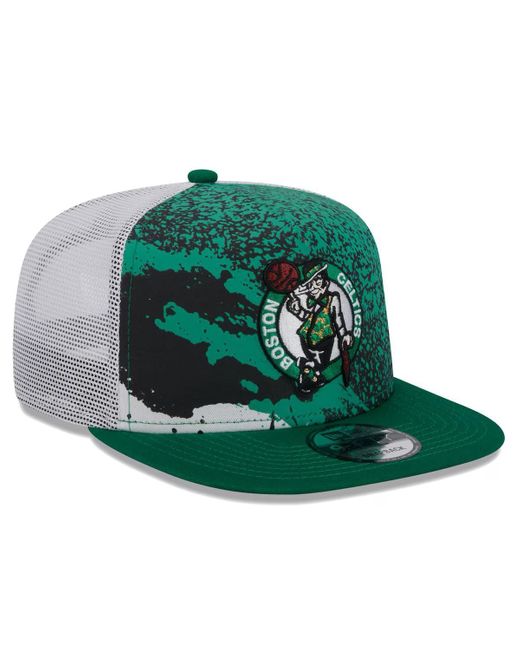 KTZ Green N Boston Celtics Court Sport Speckle 9fifty Snapback Hat for men