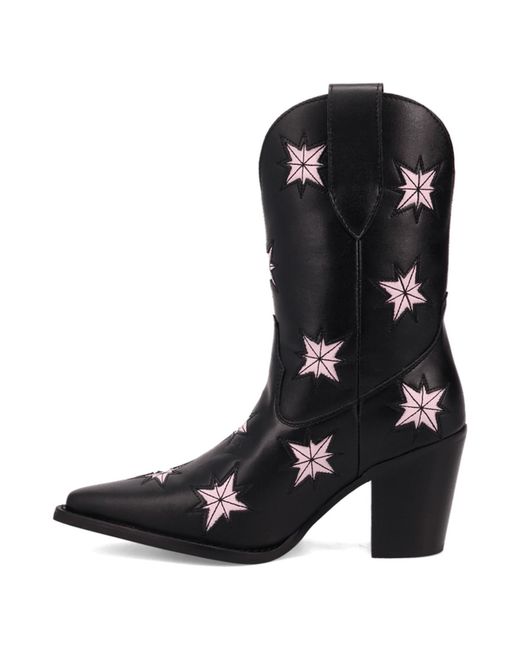 Dingo Black Starburst Leather Boot