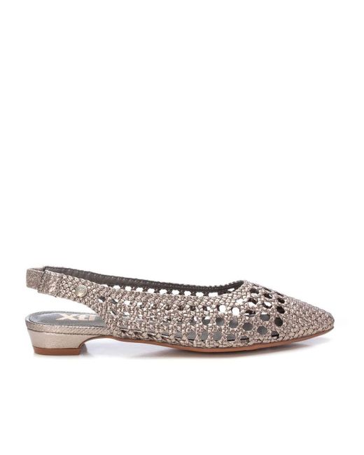 Xti Brown Slingback Flats