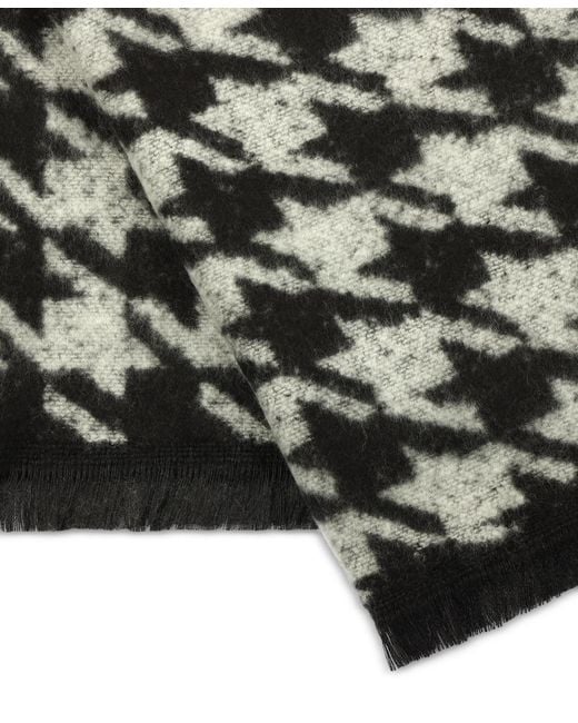 Michael Kors Black Michael Houndstooth Wrap Scarf