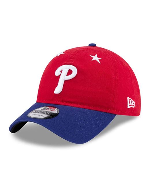 KTZ Red/royal Philadelphia Phillies 2025 Mlb All-star Game 9twenty Adjustable Hat for men
