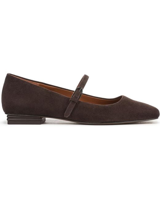 Franco Sarto Brown Tinsley Square Toe Mary Jane Flats
