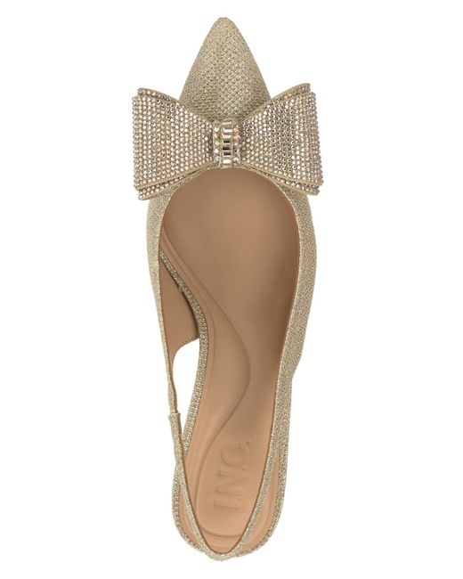 INC International Concepts Metallic Giverny Halter Back Pumps