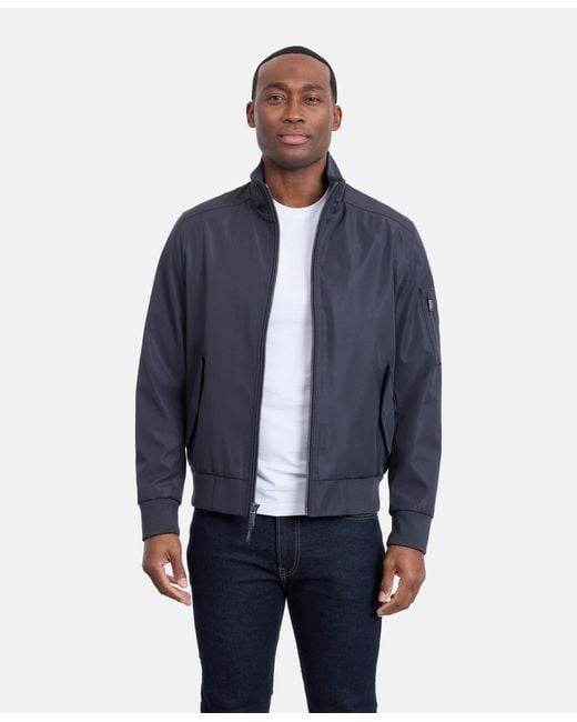 Calvin Klein Blue Ripstop Bomber Jacket for men