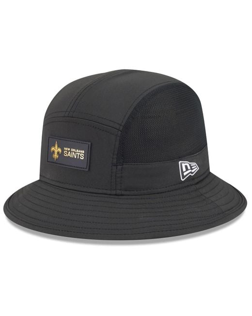 KTZ Black Philadelphia Eagles 2025 Sideline Bucket Hat for men