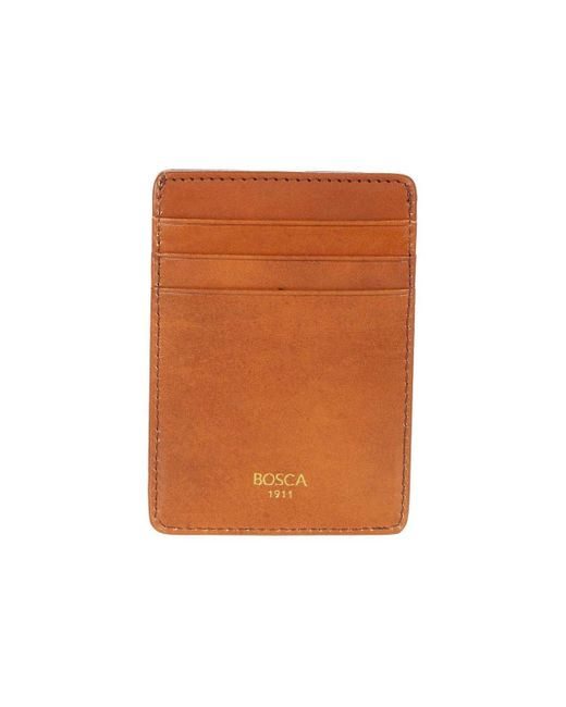 Bosca Brown Deluxe Front Pocket Wallet for men